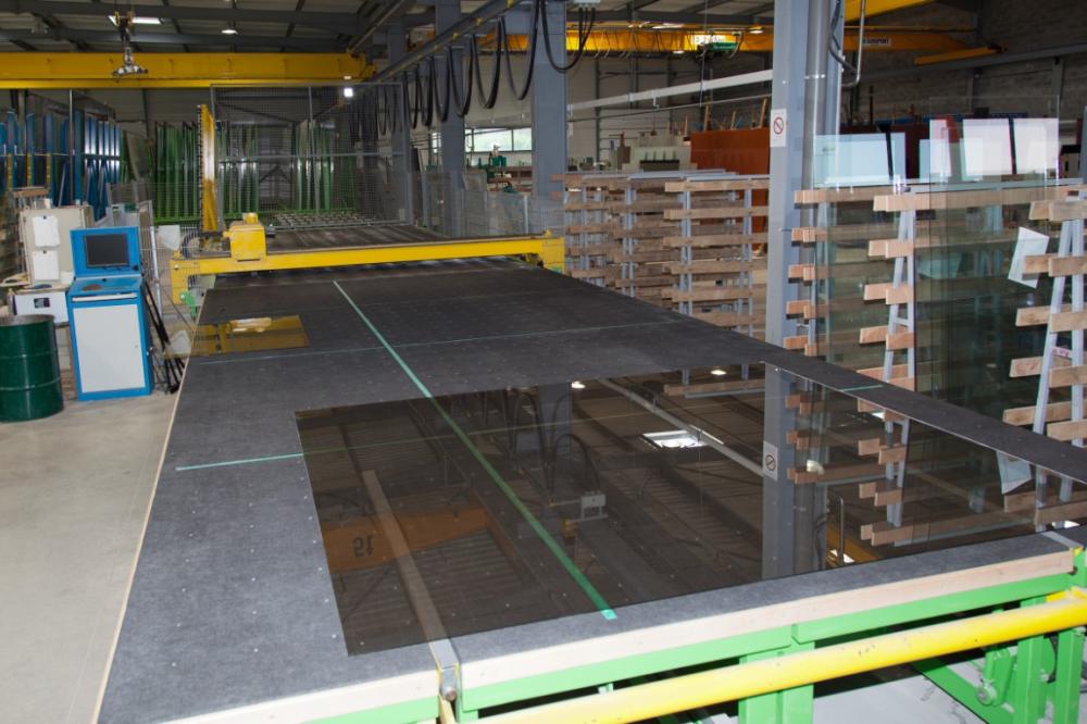travail verre usine